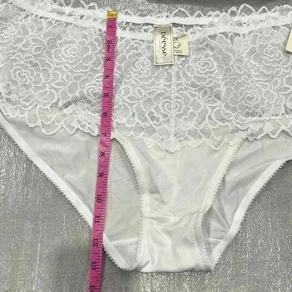 [3X]Deesse White  Laced Classic Full Brief-Bundle of 2 - Picture 5 of 5